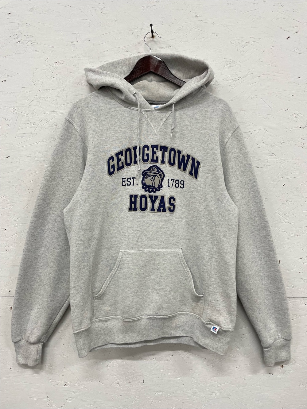 Vintage 90s Russell Athletic Georgetown Hoyas Embroidered Hoodie M